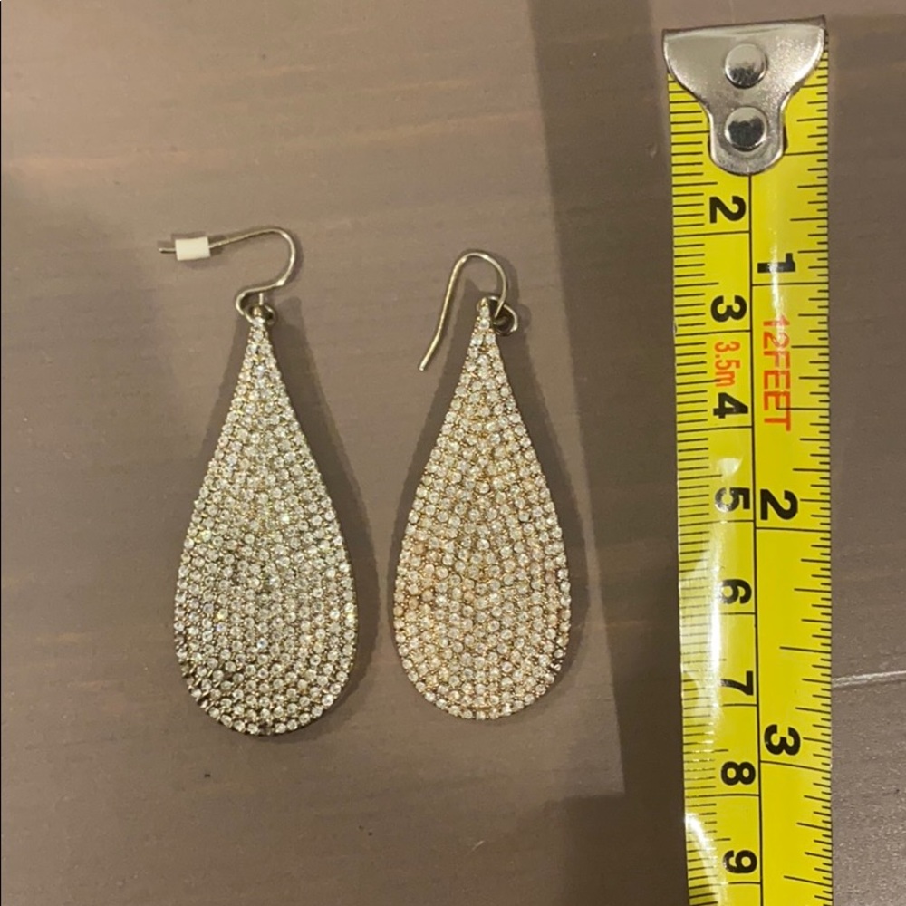Pavé crystal earrings